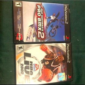 Bundle of 2 PS2 games NBA & BMX
